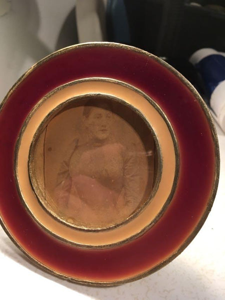 Enamal on Brass Picture Frame