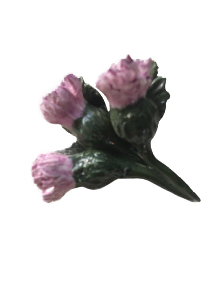 Rare Coalport Thistle Pin
