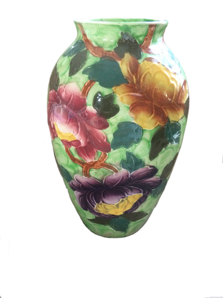 Maling Thumbprint Peony Vase