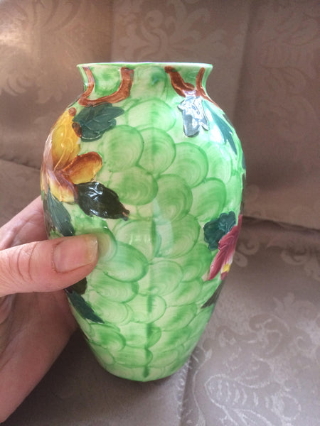 Maling Thumbprint Peony Vase