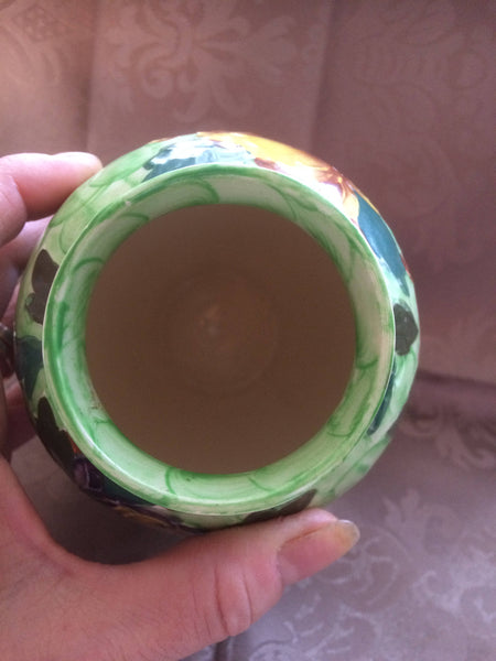 Maling Thumbprint Peony Vase