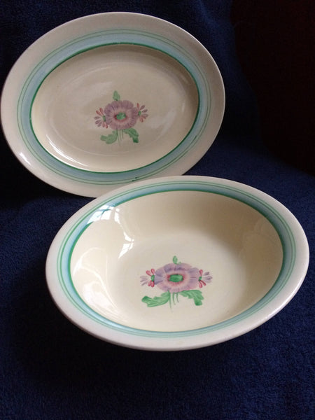 Clarice Cliff Serving Bowl and Platter