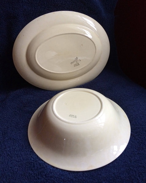 Clarice Cliff Serving Bowl and Platter