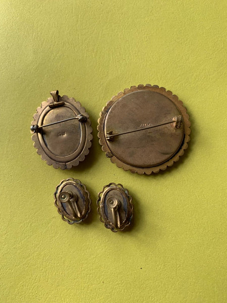 Vintage Italian micro mosaic set