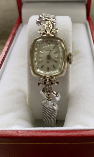 Lady Hamilton 14kt White Gold w/Diamond accents Watch