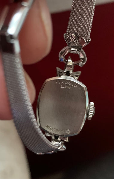 Lady Hamilton 14kt White Gold w/Diamond accents Watch