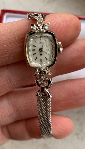 Lady Hamilton 14kt White Gold w/Diamond accents Watch