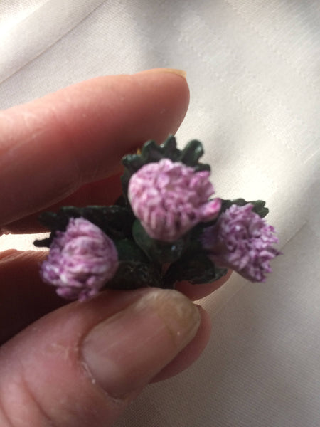 Rare Coalport Thistle Pin